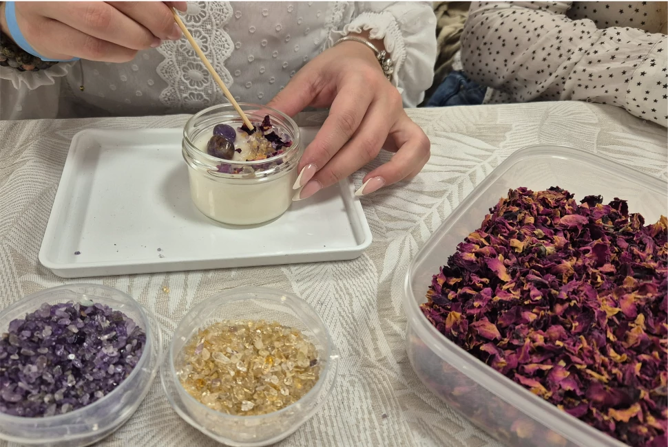 Gyertya díszítő workshop