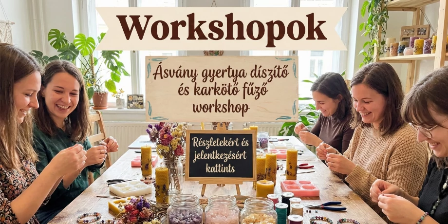 Ásvány gyertya díszítő workshop